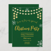 クリスマスパーティーエレガントディナ シーズンカード (正面/裏面)