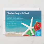 クリスマスパーティーオンビーチ 招待状 (正面)