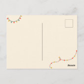 クリスマスパーティーオーナメント招待状 ポストカード (裏面)