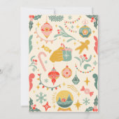 クリスマスパーティーオーナメント招待状 招待状 (裏面)