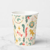 クリスマスパーティーオーナメント招待状 紙コップ (左)