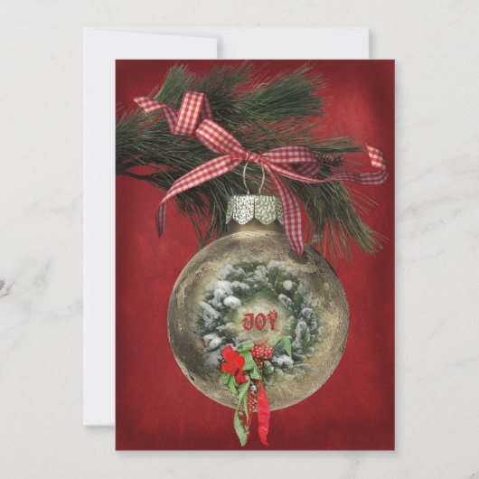 クリスマスパーティーオーナメント 招待状 (正面)