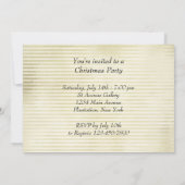 クリスマスパーティーオールドバーンスノーシーン 招待状 (裏面)
