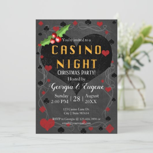 クリスマスパーティーカジノナイト | ラスベガス 招待状 (スタンド正面)