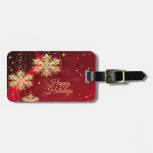 クリスマスパーティーギフトレッドゴールデンスノーフレーク