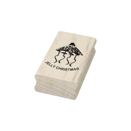 クリスマスパーティークラゲウッドアートスタンプ ラバースタンプ (スタンプ)