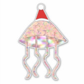 クリスマスパーティークラゲ シール (正面)