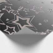 クリスマスパーティーグラデーショングリッターシャイン紙吹雪セント ラッピングペーパー (角)