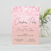 クリスマスパーティーグラムバラ金ゴールドライトスパークル 招待状 (スタンド正面)