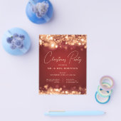 クリスマスパーティーグラム金ゴールド赤灯 チラシ (シングル)