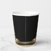 クリスマスパーティーゴールデンシャイニーツリーウィンターブラック 紙コップ (右)