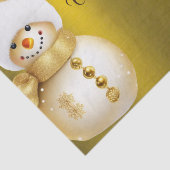 クリスマスパーティーゴールデン雪だるまウィンターホリデー 薄葉紙 (詳細)