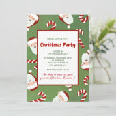 クリスマスパーティーサンタバーリーシュガー 招待状 (スタンド正面)