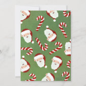 クリスマスパーティーサンタバーリーシュガー 招待状 (裏面)