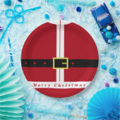 クリスマスパーティーサンタ紙プレート ペーパープレート (パーティー)