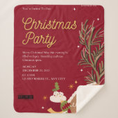 クリスマスパーティーシェルパブランケット シェルパブランケット (正面)