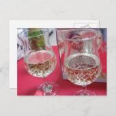 クリスマスパーティーシャンパン シーズンポストカード (正面/裏面)