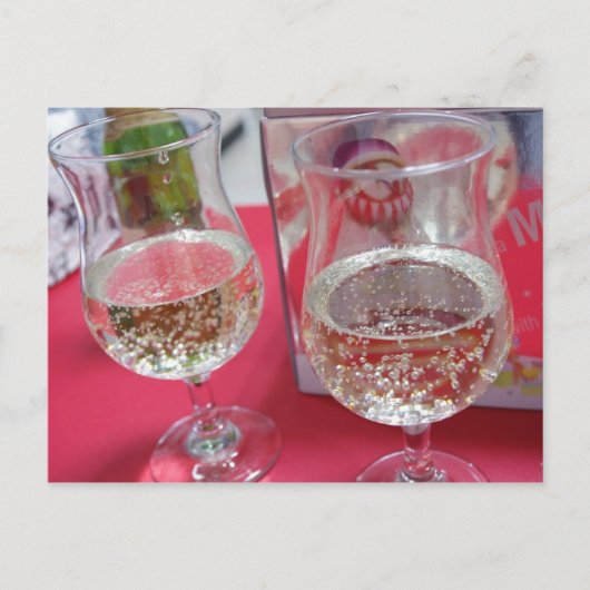 クリスマスパーティーシャンパン シーズンポストカード (正面)