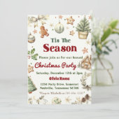 クリスマスパーティーシーズンクッキー 招待状 (スタンド正面)