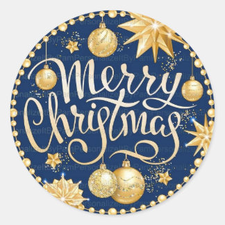 クリスマスパーティーシール ラウンドシール