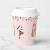 クリスマスパーティージンジャーブレッドハウス 紙コップ (右)