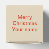 クリスマスパーティージンジャーブレッドマンカスタムお気に入りボックス フェイバーボックス (上部)