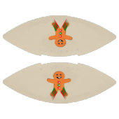 クリスマスパーティージンジャーブレッドマンフットボール アメリカンフットボール (パネル)