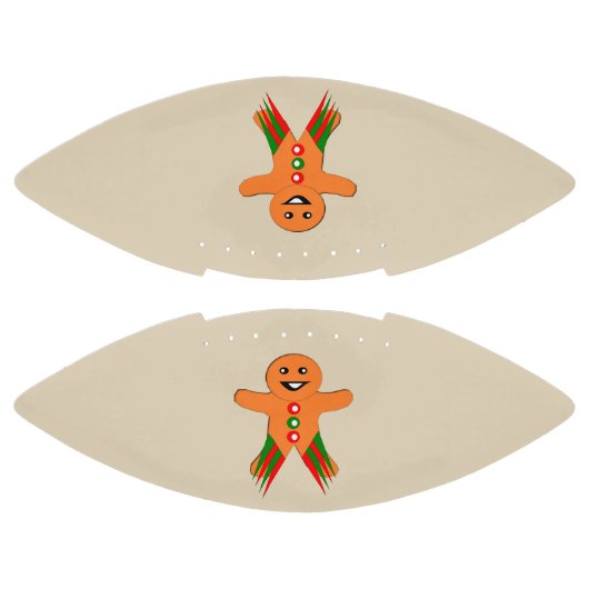 クリスマスパーティージンジャーブレッドマンフットボール アメリカンフットボール (パネル)