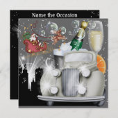 クリスマスパーティースタイル- SRF 招待状 (正面/裏面)