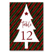 クリスマスパーティーテーブル番号カード テーブルナンバー (裏面)