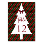 クリスマスパーティーテーブル番号カード テーブルナンバー (正面)