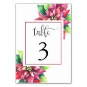 クリスマスパーティーテーブル番号カード テーブルナンバー (正面)