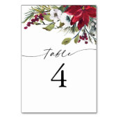 クリスマスパーティーテーブル番号カード テーブルナンバー (正面)