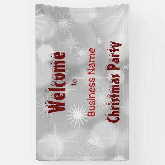 クリスマスパーティーデザインバナー 横断幕 (縦)