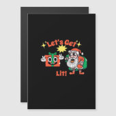 クリスマスパーティーデザイン - Let's Get Lit クラシック (正面/裏面)