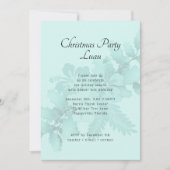 クリスマスパーティートロピカルテーマのハイビスカススワッグ 招待状 (正面)