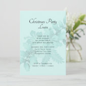 クリスマスパーティートロピカルテーマのハイビスカススワッグ 招待状 (スタンド正面)