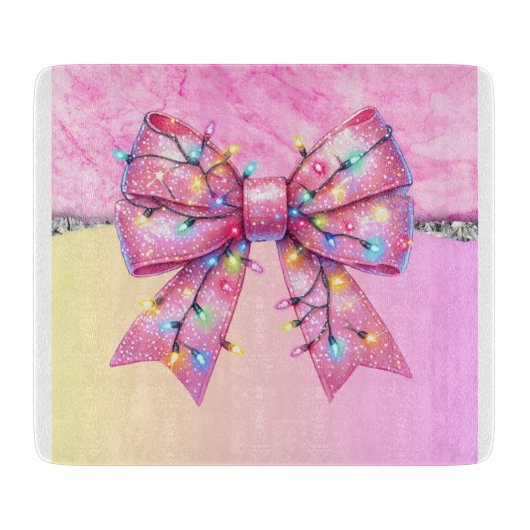 クリスマスパーティードリップきらきら光るフェスティバルメリークリスマスリグ カッティングボード (正面)