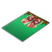 クリスマスパーティードリップきらきら光るフェスティバルメリークリスマスリグ ノートブック (左側)