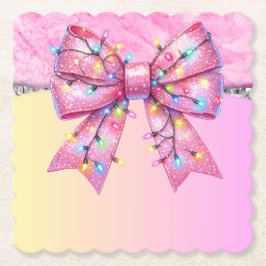 クリスマスパーティードリップきらきら光るフェスティバルメリークリスマスリグ ペーパーコースター