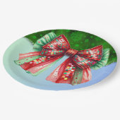 クリスマスパーティードリップきらきら光るフェスティバルメリークリスマスリグ ペーパープレート (アングル)