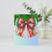 クリスマスパーティードリップきらきら光るフェスティバルメリークリスマスリグ ポストカード (スタンド正面)