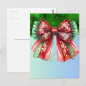 クリスマスパーティードリップきらきら光るフェスティバルメリークリスマスリグ ポストカード (正面/裏面)