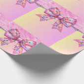 クリスマスパーティードリップきらきら光るフェスティバルメリークリスマスリグ ラッピングペーパー (角)