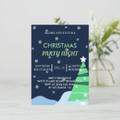 クリスマスパーティーナイト招待状 招待状 (スタンド正面)