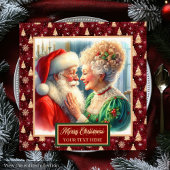 クリスマスパーティーナプキンズレッド金ゴールドグリーンサンタ