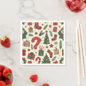 クリスマスパーティーナプキン スタンダードカクテルナプキン (インサイチュ)