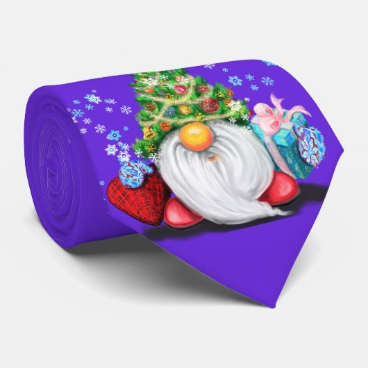 クリスマスパーティーネックタイギフトとの幸せな格言 ネクタイ (ロール)