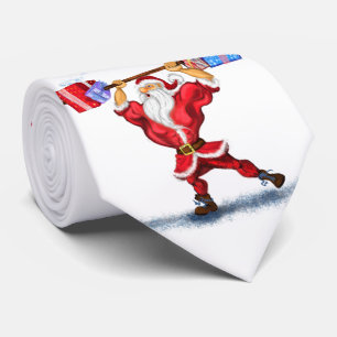 クリスマスパーティーネックタイボディビルダーサンタおもしろい ネクタイ