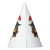 クリスマスパーティーハットベビーフクロウとギフト パーティーハット (裏面)